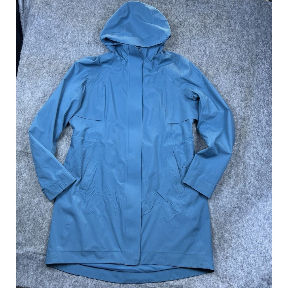 Lululemon Women's Rain Rebel Jacket Classic Fit Waterproof Coat Blue Size 10